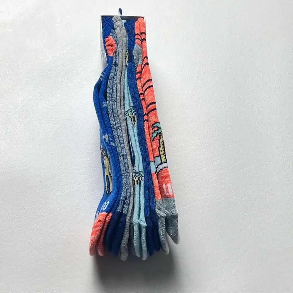 LIFE IS GOOD Men's Lightweight Low Cut Multi 6 Pack Sock Set